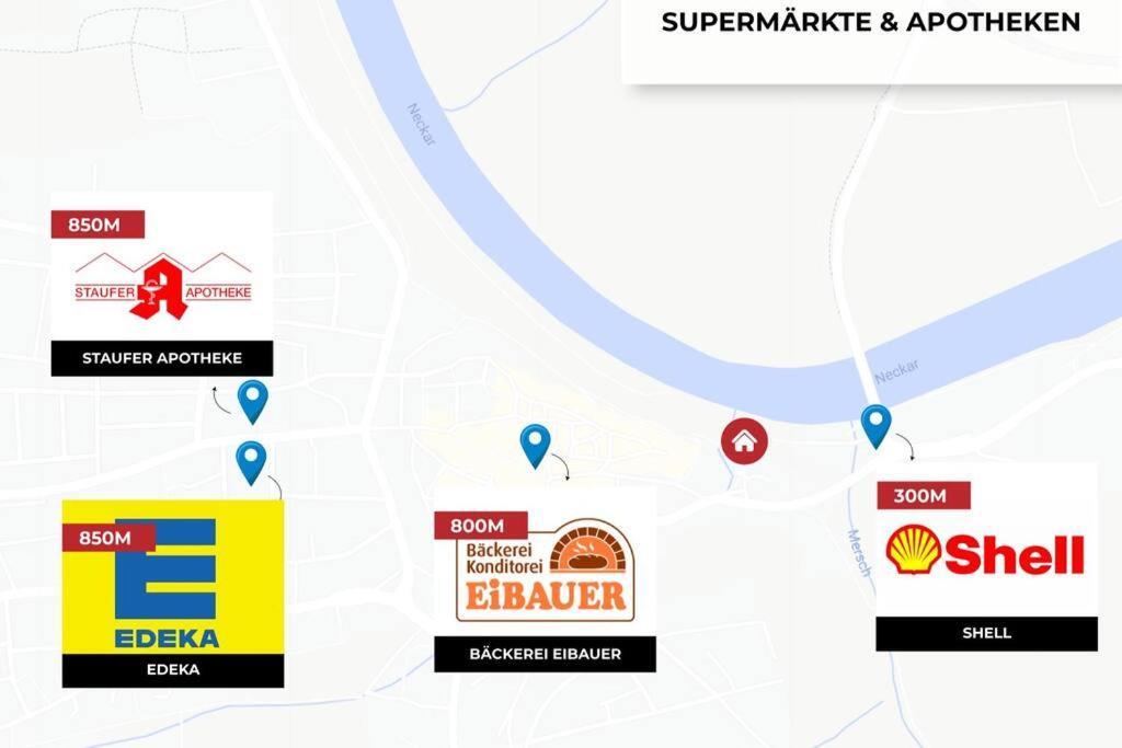 Charmante Wohnung Am Neckar Bad Wimpfen Exteriör bild